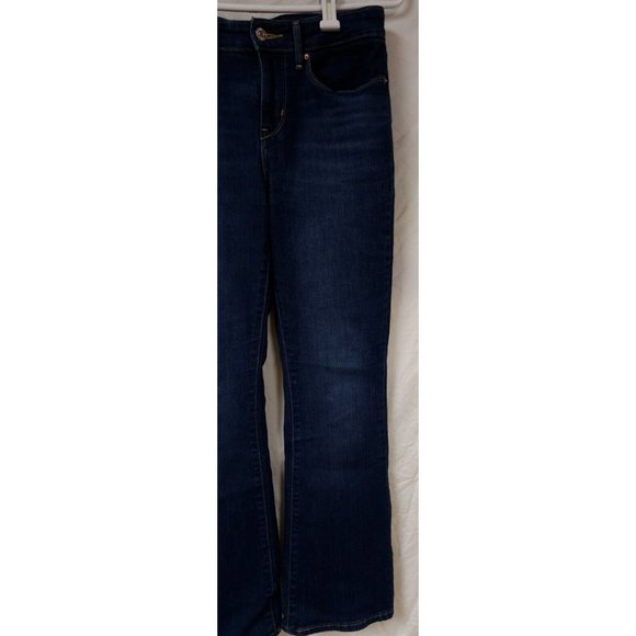 Levi Strauss Signature Womens Juniors 4M Mid Rise Dark Wash BootCut Jeans 30X30 - Picture 3 of 14